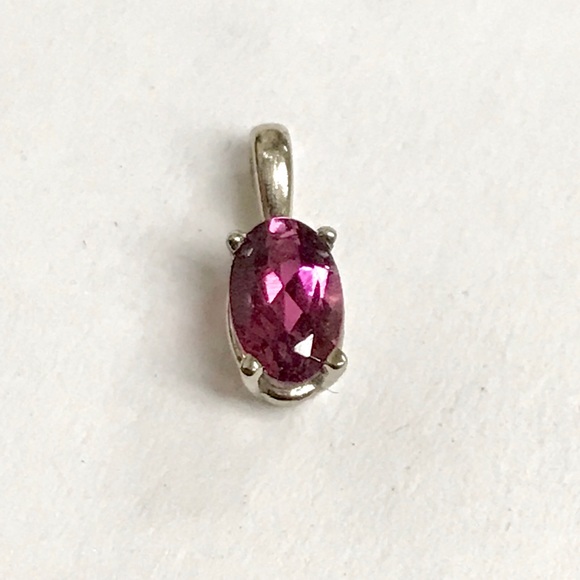 Genuine watermelon pink tourmaline pendant - Picture 1 of 2